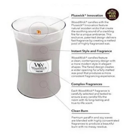 WoodWick Coastal Sunset Large Hourglass Jar Candle Wood Lid Crackles Burns NEW - Picture 9 of 9